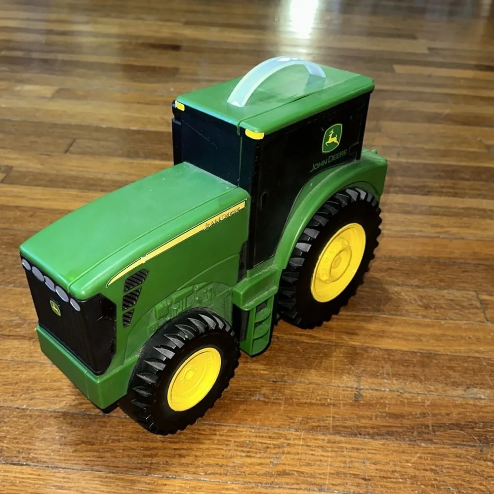 John Deere Green ERTL Toy Tractor/Car Storage